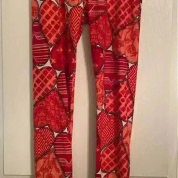 Womens LuLaroe heart leggings - Picture 1 of 3